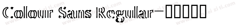 Colour Sans Regular字体转换
